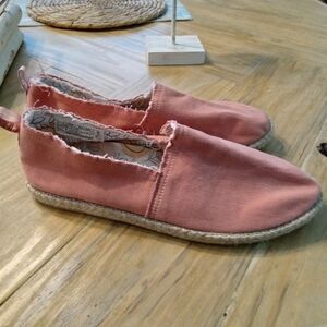 Vionic Beach Laguna Size 11 Pink Espadrille Slip-On Orthotic Support Shoes